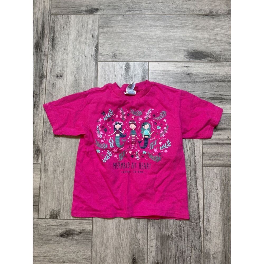 Delta Hot Pink Girls' Mermaid at Heart Sanibel Island Graphic Tee 3T